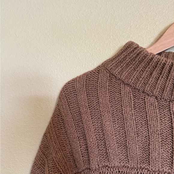 James Street Co Tan Chunky Knit Ida Cable Sweater M - Picture 6 of 12